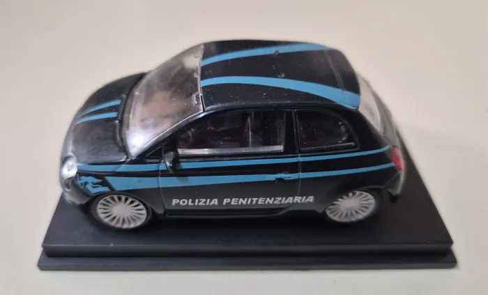 Miniatura  1:43 Fiat 500 Mondo Motors Carro Polizia Penitenziaria - Colecionável
