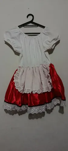 2 Fantasias Chapeuzinho Vermelho Masquerade Infantil - Tamanho P