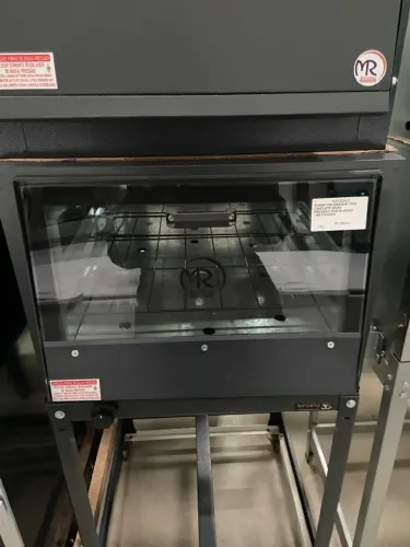 FORNO INDUSTRIAL GRANDE COM CAVALETE BAIXA PRESSÃO PORTA VIDRO - MR FOGÕES