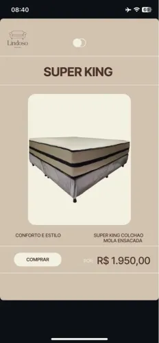 Colchão Super King Molas Ensacada
