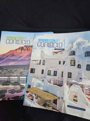 Livros CNA Espanhol - En Contacto 1 e 2 NOVOS