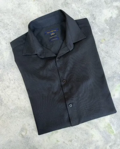 Camisa Social Preston & Field - Elegância em Preto