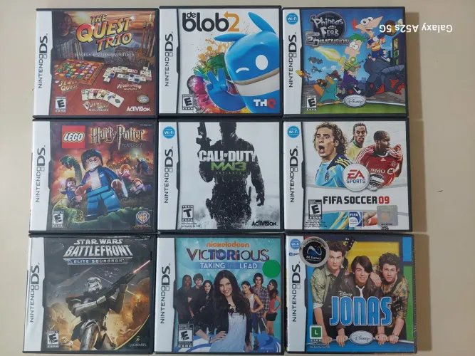 Lote com 9 jogos originais para Nintendo ds