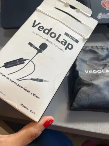 Microfone Lapela Condensador VedoLap VD-2