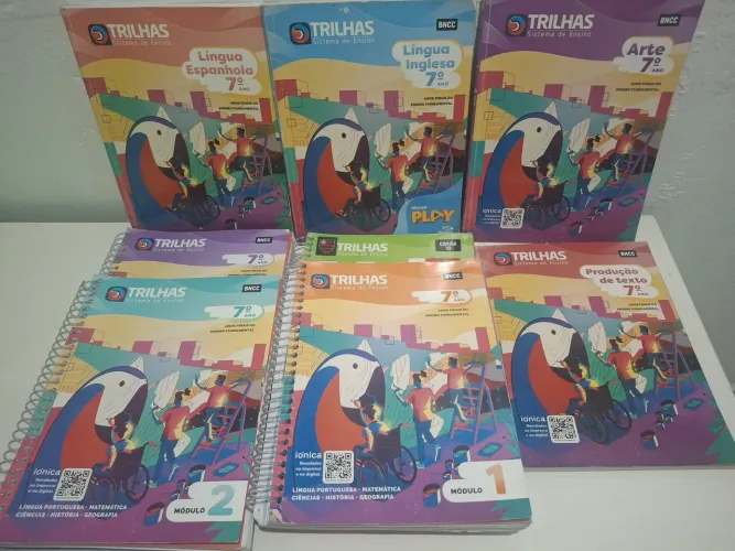 Livros Trilhas 7º Série - Ensino Fundamental I - Coleção completa - Usados bem conservados