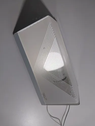 Arandela Plafon Acrílico Branco 13cm X 20cm com a lampada
