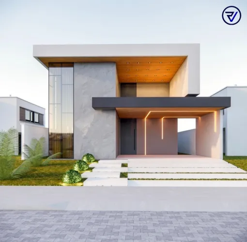 Casa Plana com Piscina na Cidade Alpha
