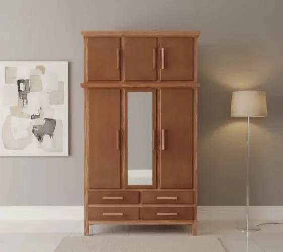 Guarda roupa novo de madeira faço entrega 3 portas 1400 cada