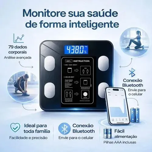 Balança Digital de Bioimpedância 