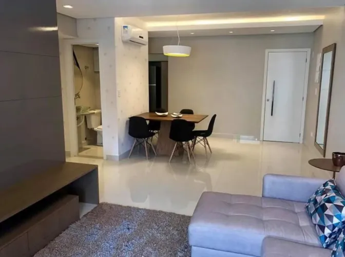 ? APARTAMENTO MOBILIADO NO CANTO DO FORTE - PRAIA GRANDE