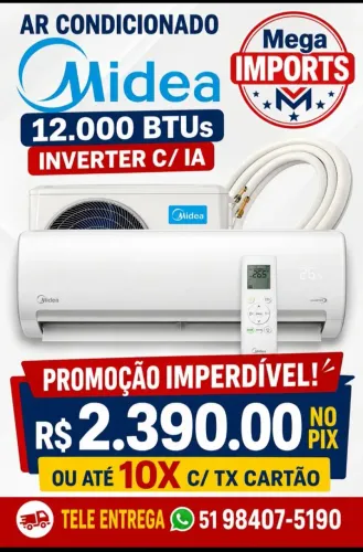 Ar condicionado 12.000 BTUs inverter com IA