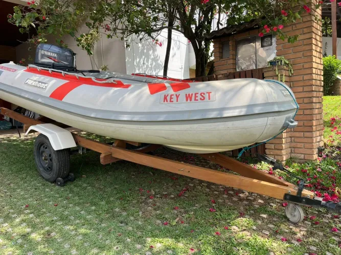 AC TROCA! LANCHA INFLÁVEL SR-12 LX FLEXBOAT+MOTOR YAMAHA 25HP+CARRETA RODOVIÁRIA 