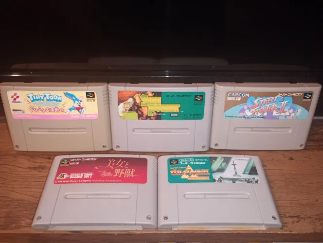 Jogos Super Famicom Original só o lote