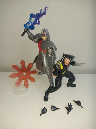 Wolverine ultimate + silver samurai marvel legends samurai de prata x-men