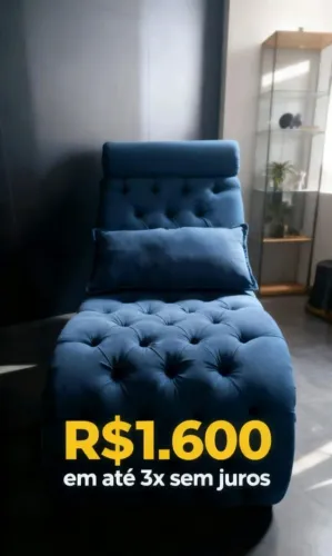 Poltrona Chaise Longue Nova - Conforto e Elegância