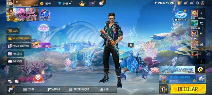 FREE FIRE LV77 (DESCRIÇÃO 