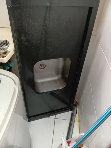 Pia de cozinha em marmore