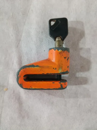 Cadeado Trava Disco de Freio para Moto - Antifurto com Chave