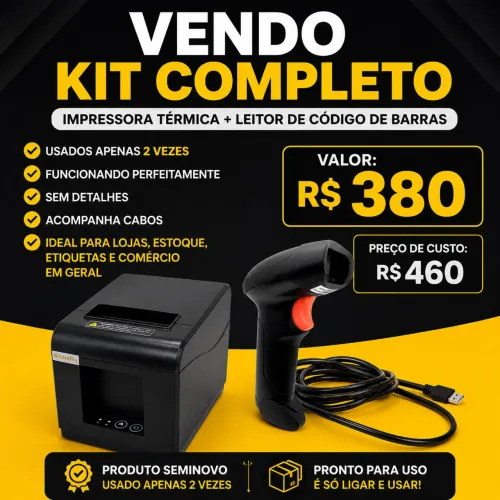 Impressora térmica + leito cod barra