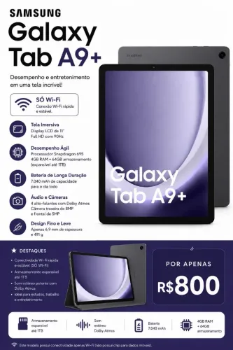 Tablet Sansung - Apenas WIFI