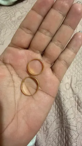 Par de aliança em ouro 18
