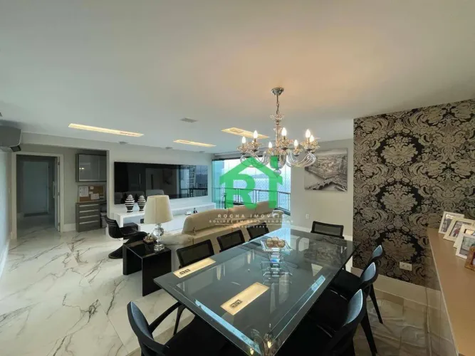 Apartamento frente mar com 3 quartos (3 suítes), 2 vagas e lazer à venda no Tombo, Guarujá