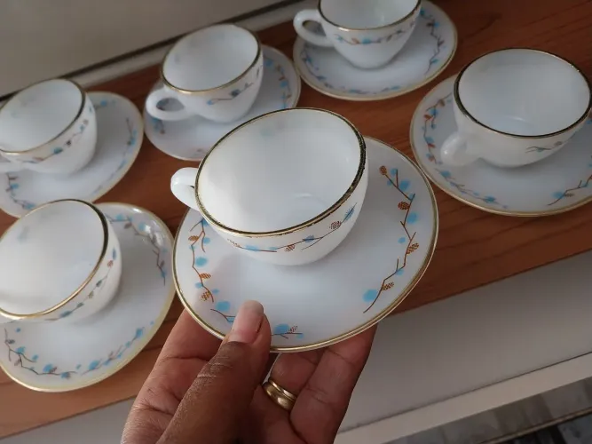 Conjunto xícaras de café Termo Ray pinha.