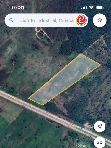 Area c/ 50.000m2, frente p/ BR-364, Região do Distrito Industrial, Cuiabá-MT