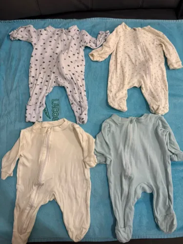 Kit 4 macacões bebê tamanho RN