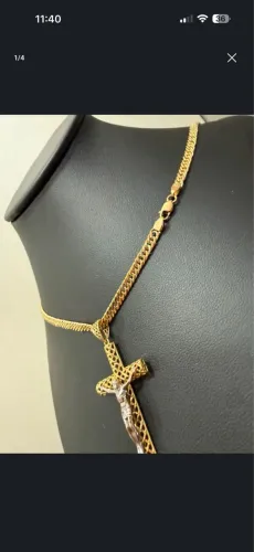 Corrente Groumet de ouro 11.28g 18k procedência garantia eterna