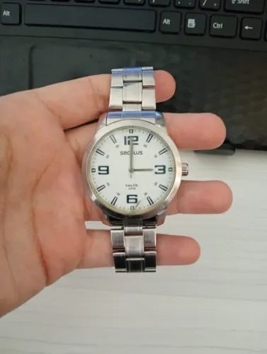 Relógio Seculus Prateado 28826g0svna2