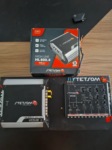 Módulo Amplificador Stetsom Hl 800 4 Canais 800w com Crossover Universal Stetsom Stx84