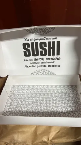 Embalagem caixa para sushi