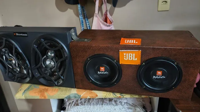 Caixa de som 2 MidBass 6 120 RMS JBL 2 6X9 BRAVOX 220 RMS MÓDULO STETOTSOM IR400