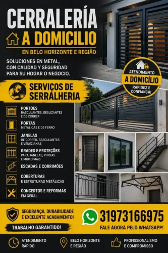 Faço serviços de cerrajería.