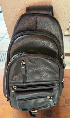 Mochila lateral 100% Couro