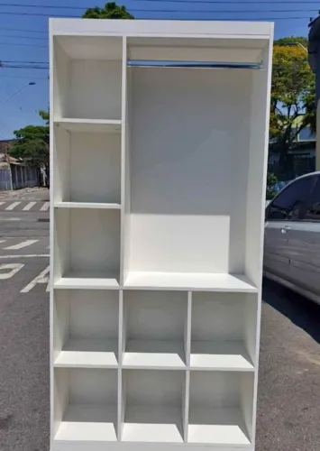 Cabideiro MDF com nichos e colmeia  Direto da fabrica 