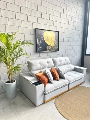 Sofá retrátil reclinável 2,50 mts