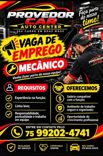 Vaga para mecânico