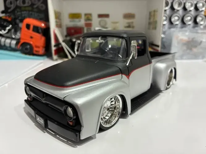 Miniatura Ford f100 cinza / preta