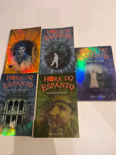 livro Hora do Espanto (5 Vol.) - Edgar J. Hyde ((Leia a descrição))))