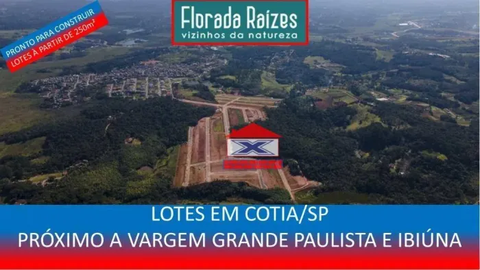 Loteamento à venda, Bairro planejado Florada Raízes, lotes à partir de 250m² por R$133.989