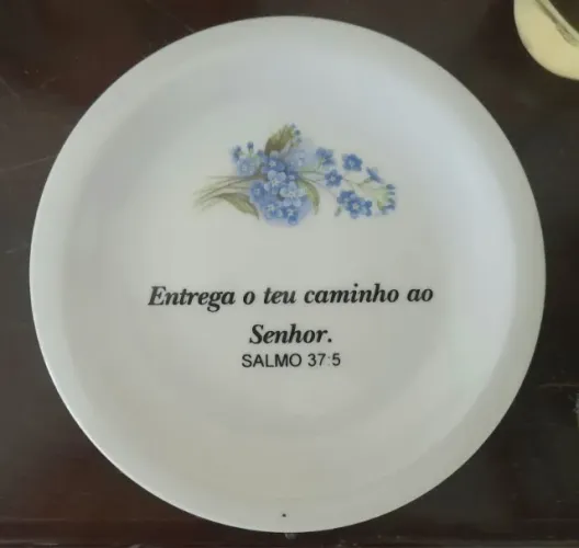 Prato decorativo para parede Salmo 37 5