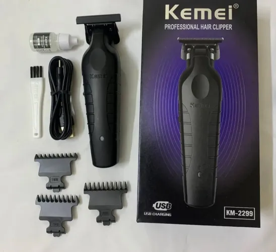 Maquininha kemei para barba , corte de cabelo e depilação