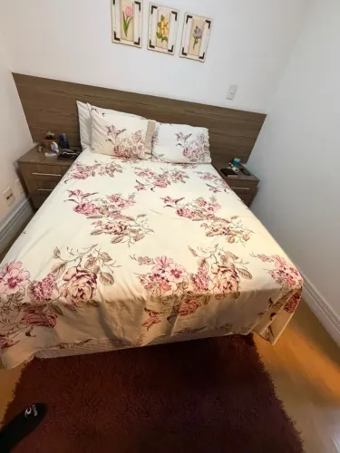 Cama de Casal Box - 138 x 188cm - Colchão Orthocrin (Royal Saude)