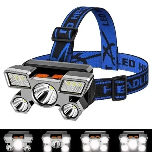 Lanterna de Cabeça Quadrada 5 Leds