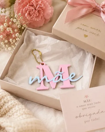 Chaveiro Mãe Delicado para Presente