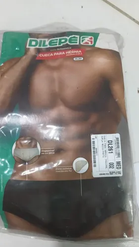 CUECA PARA HERNIA INGUINAL DUPLA MEDIA PRETA nova R$ 75,00