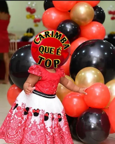 Vestido minnie luxo 1 a 2 anos
