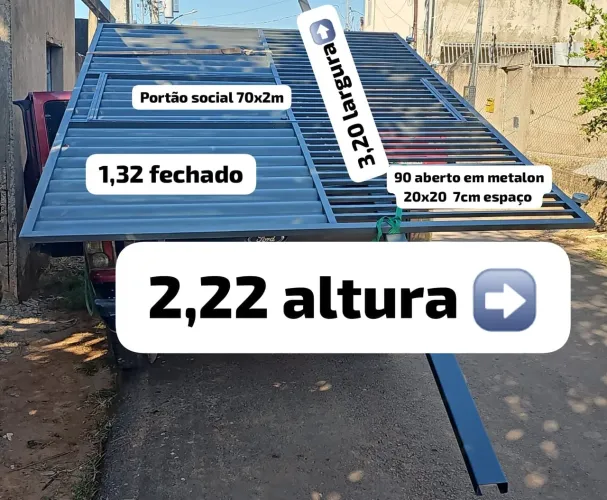 CASA DOS PORTÕES NOVOS E INSTALADOS